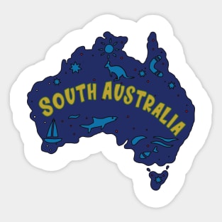 AUSSIE MAP SOUTH AUSTRALIA Sticker